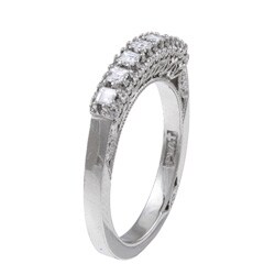 Tacori Platinum 3/5ct TDW Diamond Fashion Ring (G, VS) (Size 6.5)