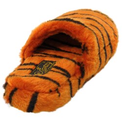 Easy Brand Women's Tiger Print Scuff Slippers