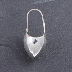 Plain Dome Sterling Silver Earrings (Nepal)