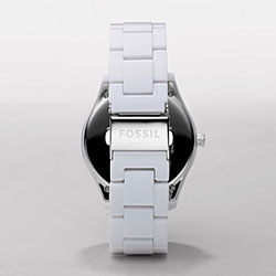 Fossil ES2444 Women's 'Stella' White Glitz Chrono Watch