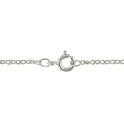 10k White Gold 1/8ct TDW Diamond Heart Necklace (H-I, I2-I3)
