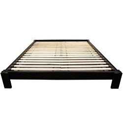 Mahogany Black Twin Tatami Platform Bed (China)