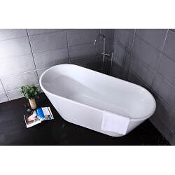 Free-standing Deep Soak Bath Tub and Faucet