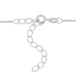 Sterling Silver Freshwater Pearl and Cubic Zirconia Necklace (9.5 mm)