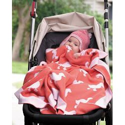 OiOi Weegoamigo Flock of Ducks Cotton Baby Blanket