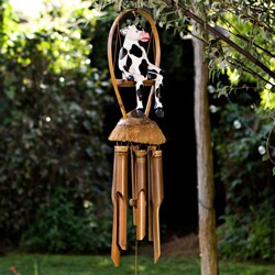 Bamboo 'Yao the Cow' Wind Chime (Indonesia)