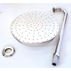 Margot 8-inch Rain Chrome Shower Head with Arm