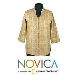 Cotton 'Earthly Treasure' Tunic (India)