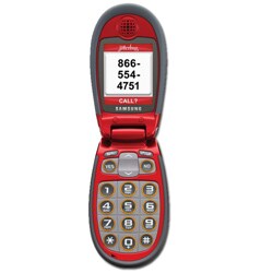 Samsung Jitterbug J SPH-A310 CDMA Red Cell Phone
