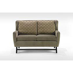 Modern Olive Fabric Love Seat