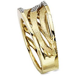 10k Two-tone Gold 1/3ct TDW Diamond Fashion Ring (H-I, I1)