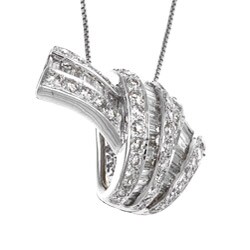 14k White Gold 1 7/8ct Diamond Necklace (H-I, VS2)