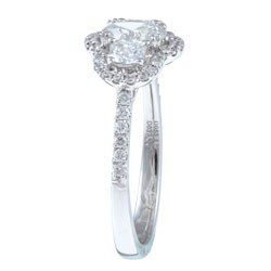 14k White Gold 1ct TDW Diamond 3-stone Ring (G-H, VS2)