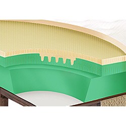 Nature's Rest by Spring Air Stratton Euro Top Zoned Latex Top Queen-size Mattress Set
