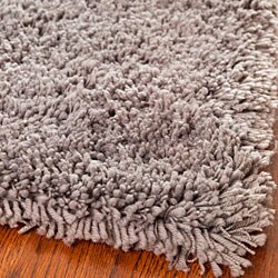 Hand-woven Bliss Grey Shag Rug (8'6 x 11'6)