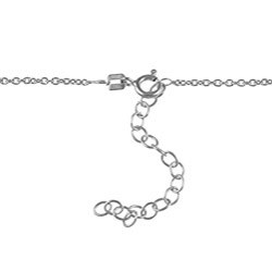 Sterling Silver Freshwater Pearl and Cubic Necklace (9-10 mm)
