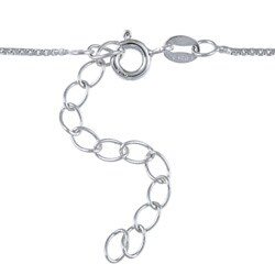 Sterling Silver Freshwater Pearl and Cubic Zirconia Necklace (9-10 mm)