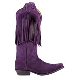 Lane Boots Women's 'Phringe' Purple Boots