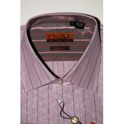 Enzo Tovare Men's Lavender Striped Cotton Shirt