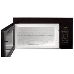 LG 1.6-cu-ft Black 1000W Over-range Microwave (Refurbished)