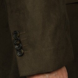 U&I Men's Olive Faux Suede Two-button Sportcoat