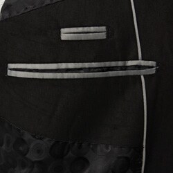 U&I Men's Black Faux Suede Two-button Sportcoat