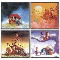 Disney 'The Many Seasons' 4-piece Art Block Set