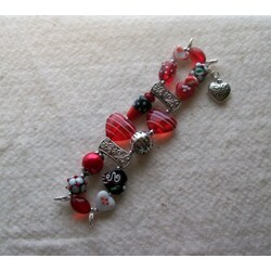 Beads with Bling Original Handmade 'Hearts on Fire' Watch Face