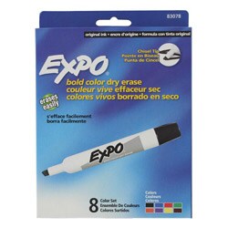 Expo Original Chisel Tip Dry Erase Markers (Pack of 8)