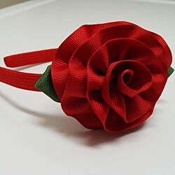 CarolineAlexander Girls Christmas Rose Headband