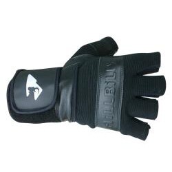 MBS Large Half-finger Black Hillbilly Wrist Guard Gloves