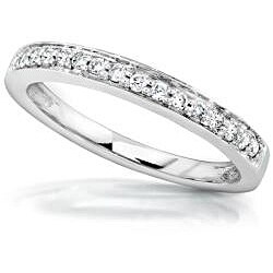 14k White Gold 1/6ct TDW Diamond Wedding Band (H-I, I1-I2)