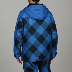 Pipeline Men's Royce Blue Plaid Snow Jacket