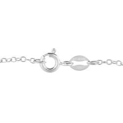 Sterling Silver 1/8ct TDW Diamond Clover Circle Key Necklace (H-I, I1-I2)