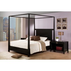 Napa Black 1-drawer Nightstand