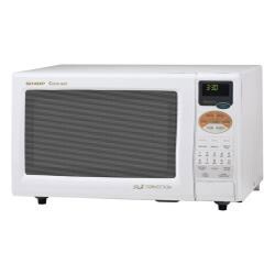Sharp R820BW White 900-watt 0.9-cu-ft Convection Microwave