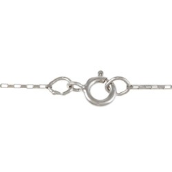 14k White Gold Emerald and 1/8ct TDW Diamond Necklace (I-J, I2-I3)