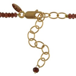14k Gold over Sterling Silver 'Joy' Garnet Necklace 