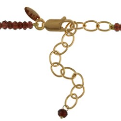 14k Gold over Sterling Silver 'Hope' Garnet Necklace 