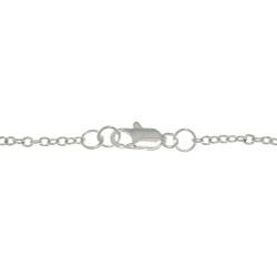 Silvertone Pink Crystal Bubble Cubic Zirconia Necklace