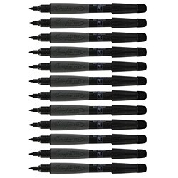 Quartet Comfortech Black Fine Tip Dry Erase Markers (Pack of 12)
