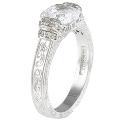Tacori IV Sterling Silver Cubic Zirconia Engagement-style Ring