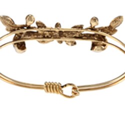 Sweet Romance Vintage Crystal Victorian Flower Bracelet