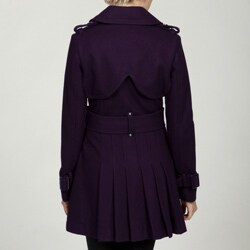 Miss Sixty Women's Double-Breasted Wool Coat FINAL SALE