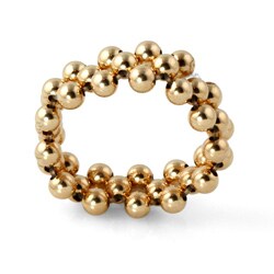 Toscana Collection 14k Gold Beaded Stretch Ring