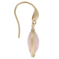 Rivka Friedman 18k Goldplated Rose Quartz Dangle Earrings