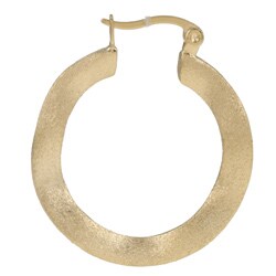 Rivka Friedman 18k Goldplated Wave Hoop Earrings