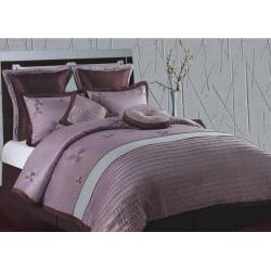 Splendor Purple and Aqua Queen-size 8-piece Comforter Set