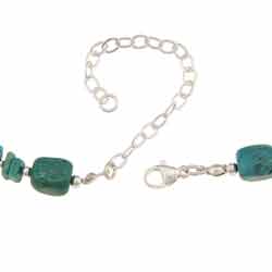 Southwest Moon Sterling Silver Turquoise Necklace 