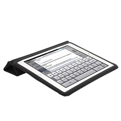 iPad 2 Premium Ultrathin Leatherette Stand Case and Screen Protector
